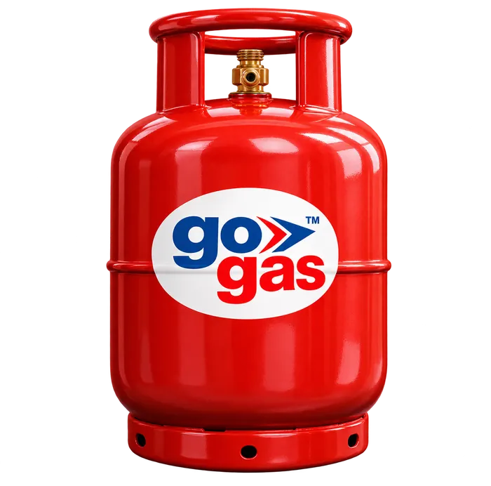 Red domestic LPG cylinder